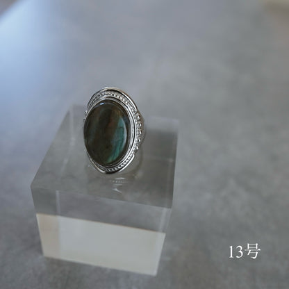 Moon and sun labradorite ring.