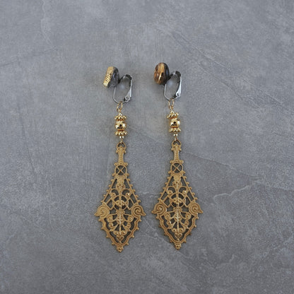 Vintage Gold earring 【在庫有】