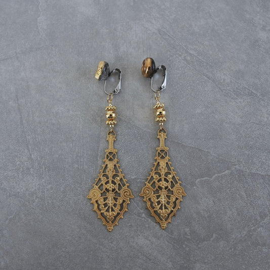 Vintage Gold earring 【在庫有】