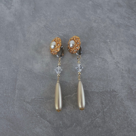Vintage Gold earring ／ pierce 【在庫有】