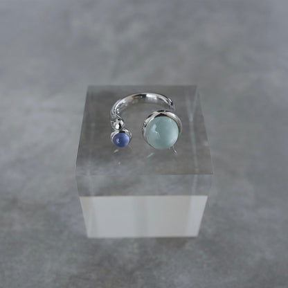 水滴stone ring.／ Water droplets stone ring.【在庫有】