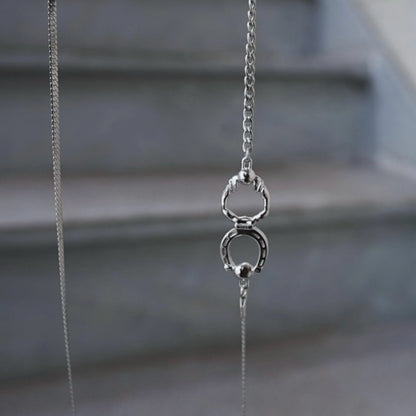 月と太陽 horse shoe long necklace【予約】