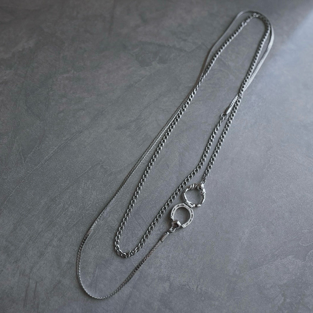 月と太陽 horse shoe long necklace【予約】