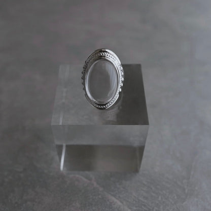 月と太陽 Moon and sun crystal ring.【予約】