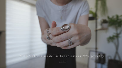 月と太陽 Moon and sun crystal ring.【予約】