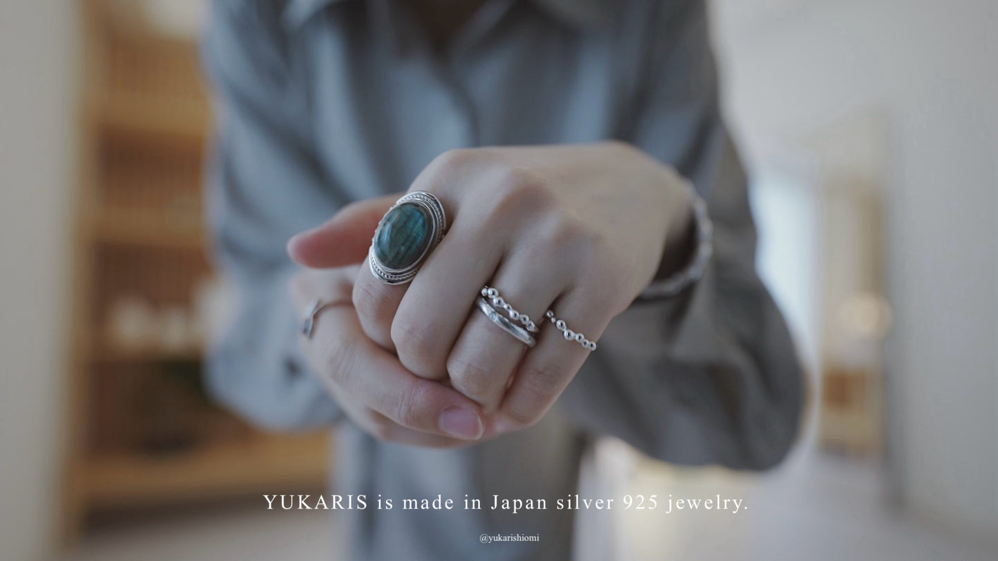 水滴 pinky ring.／ Water droplets pinky ring.【予約】