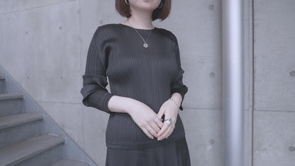 - AtoZ one - Simple Coin Necklace (matte)